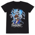 Black - Front - Yu-Gi-Oh! Unisex Adult Seto Kaiba and Blue Eyes White Dragon T-Shirt