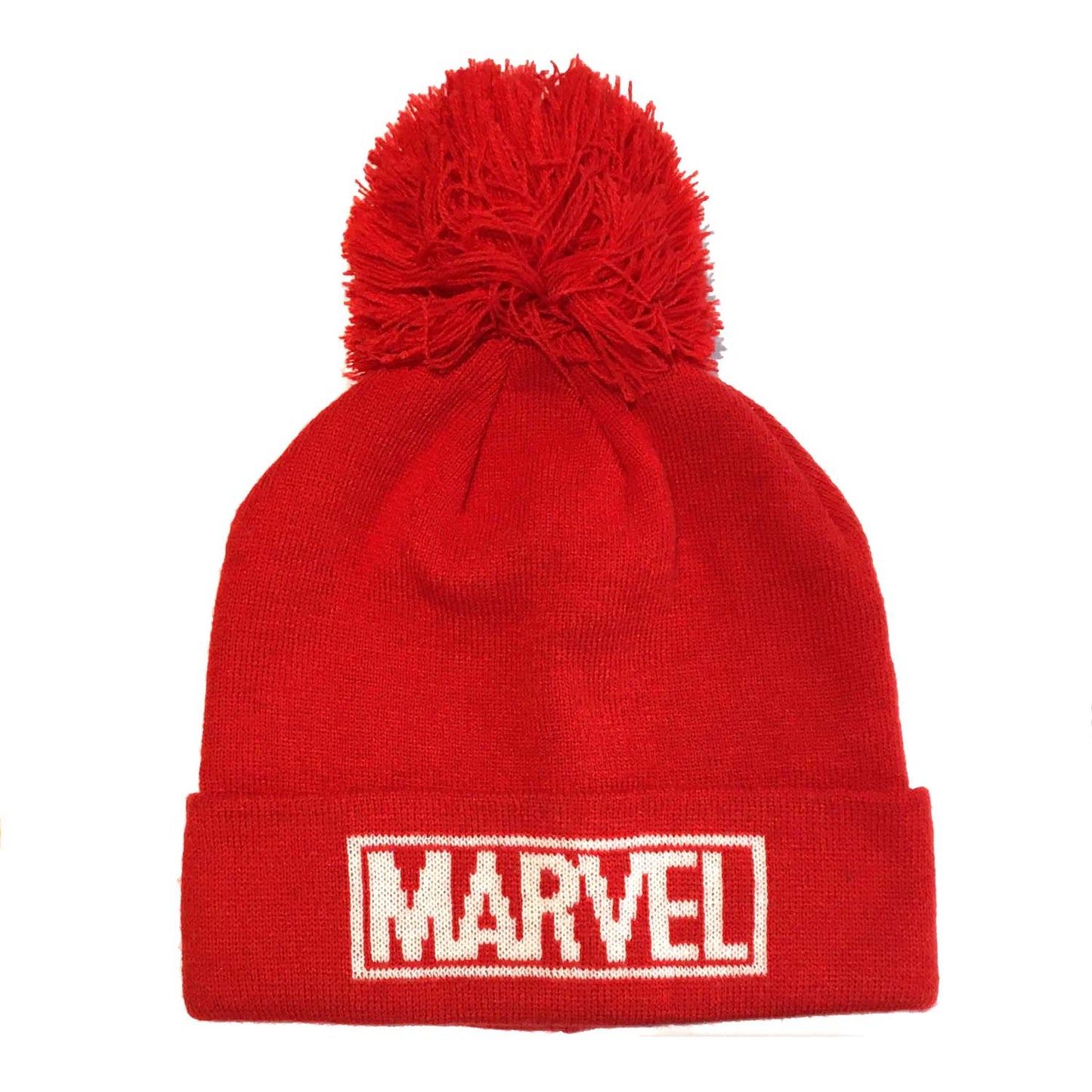 Red - Front - Marvel Comics Unisex Adult Logo Beanie