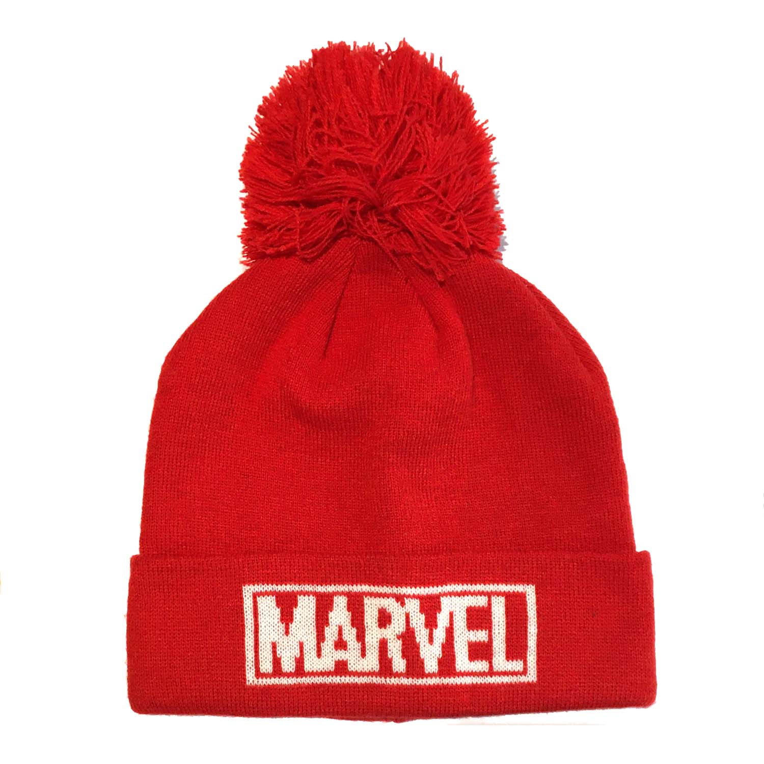 Red - Front - Marvel Comics Unisex Adult Logo Beanie