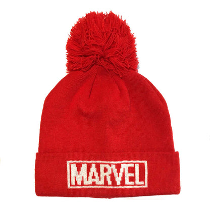Red - Front - Marvel Comics Unisex Adult Logo Beanie