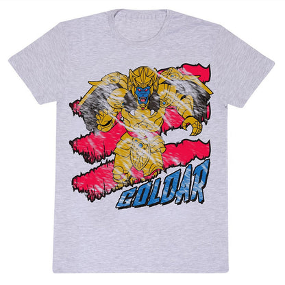Heather Grey - Front - Mighty Morphin Power Rangers Unisex Adult Goldar T-Shirt