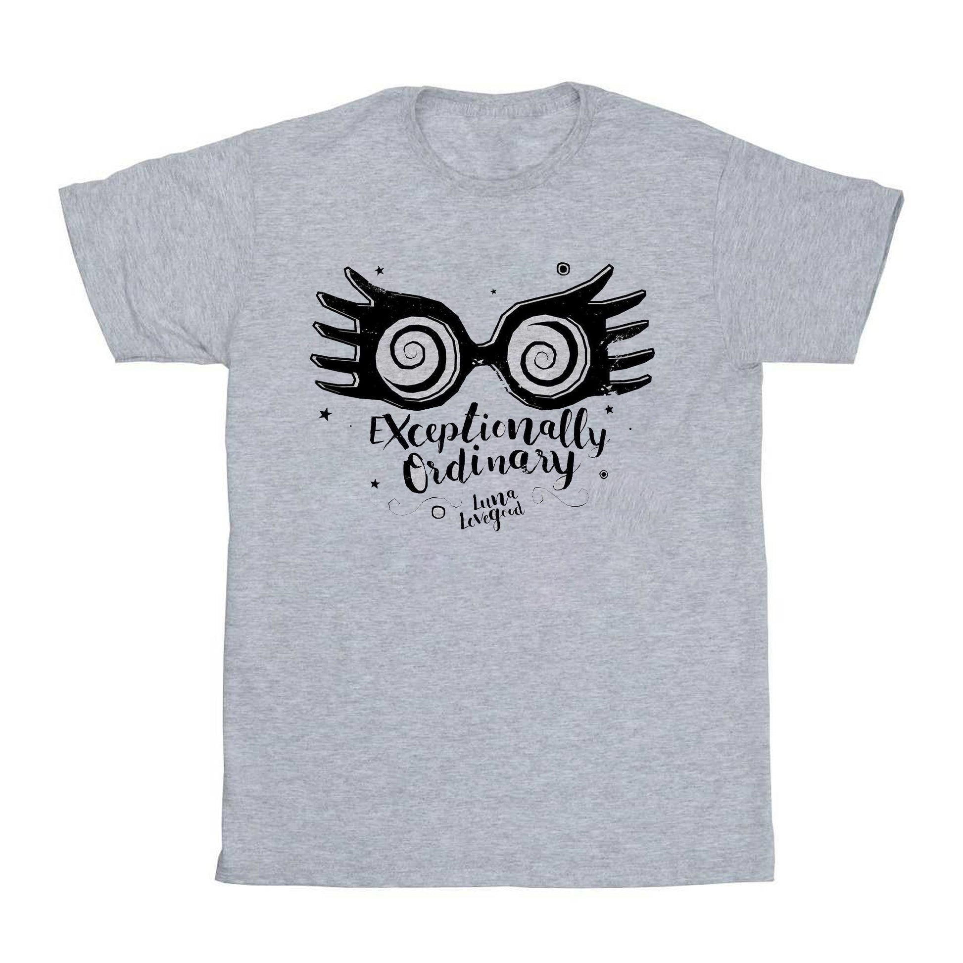 Heather Grey - Front - Harry Potter Unisex Adult Exceptionally Ordinary T-Shirt