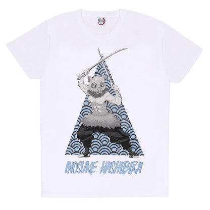 White - Front - Demon Slayer Unisex Adult Inosuke Hashibira T-Shirt
