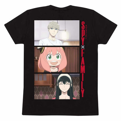 Black - Front - Spy x Family Unisex Adult Back Print T-Shirt