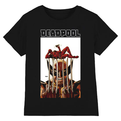 Black - Front - Deadpool Unisex Adult Striking Pose T-Shirt