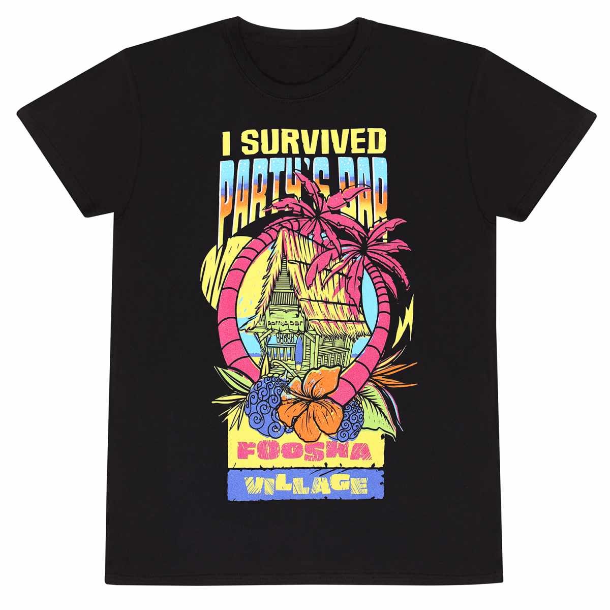 Black - Front - One Piece Unisex Adult Partys Bar T-Shirt