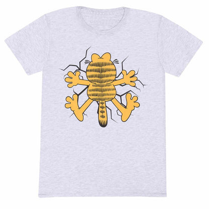 Heather Grey - Front - Garfield Unisex Adult Wall Smash T-Shirt