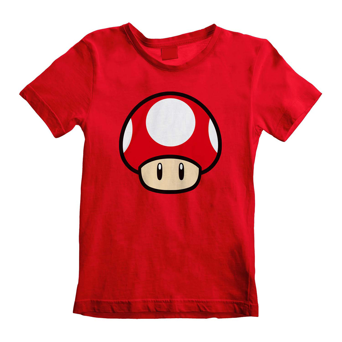 Red - Front - Super Mario Childrens-Kids Power Up Mushroom T-Shirt