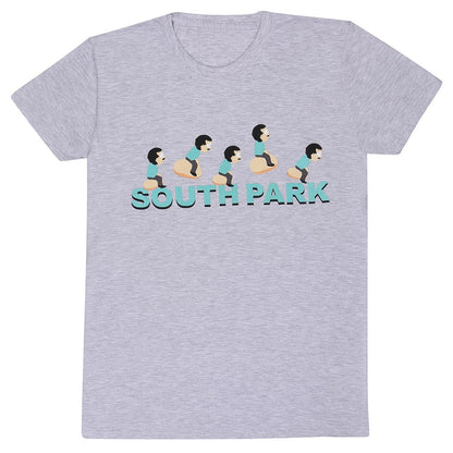 Grey - Front - South Park Unisex Adult Bouncing T-Shirt