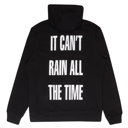 Black - Back - The Crow Unisex Adult Rain All The Time Pullover Hoodie