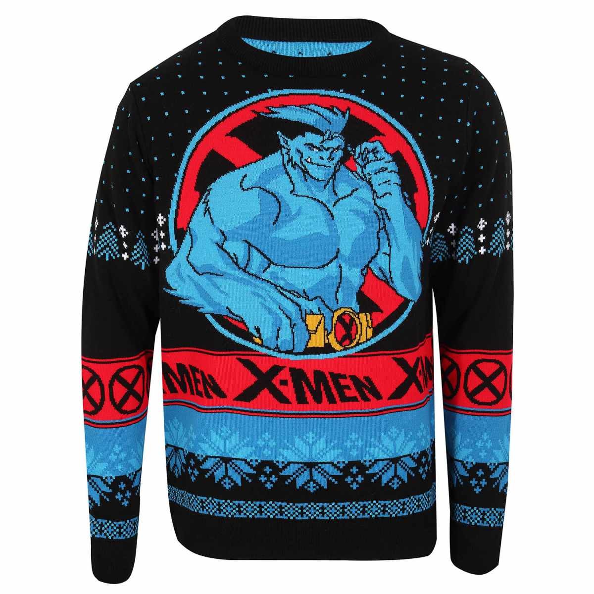 Multicoloured - Front - X-Men Unisex Adult Beast Knitted Jumper