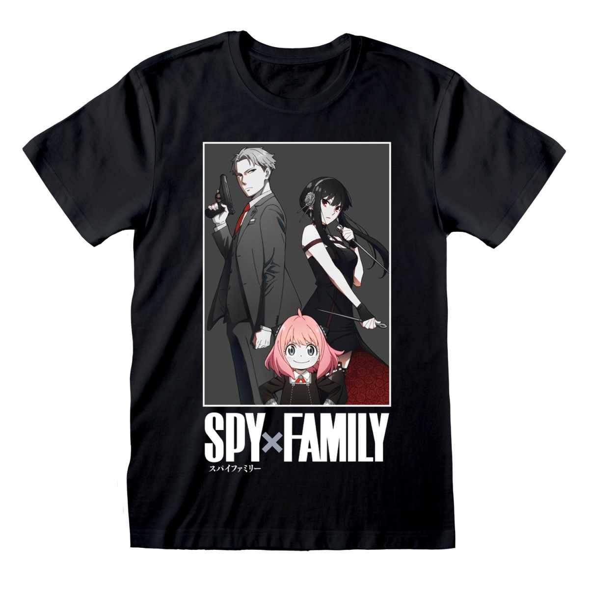 Black - Front - Spy x Family Unisex Adult Family Photo T-Shirt