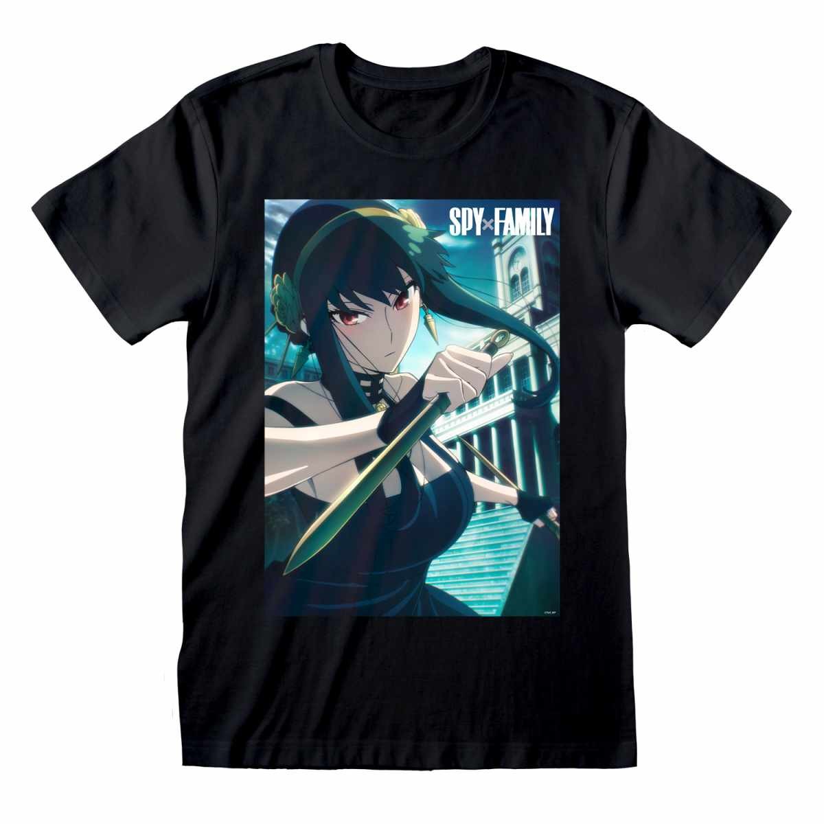 Black - Front - Spy x Family Unisex Adult Yor Blade T-Shirt
