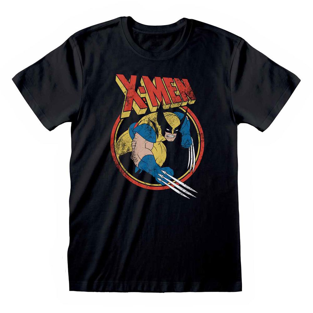 Black - Front - X-Men Unisex Adult Wolverine T-Shirt