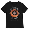 Black - Front - Friday The 13th Unisex Adult Crystal Lake Lifeguard T-Shirt