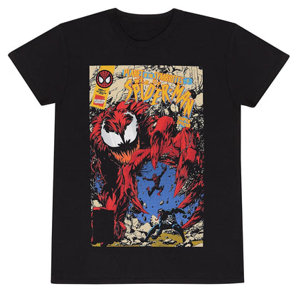 Black - Front - Marvel Comics Unisex Adult Carnage Cover T-Shirt
