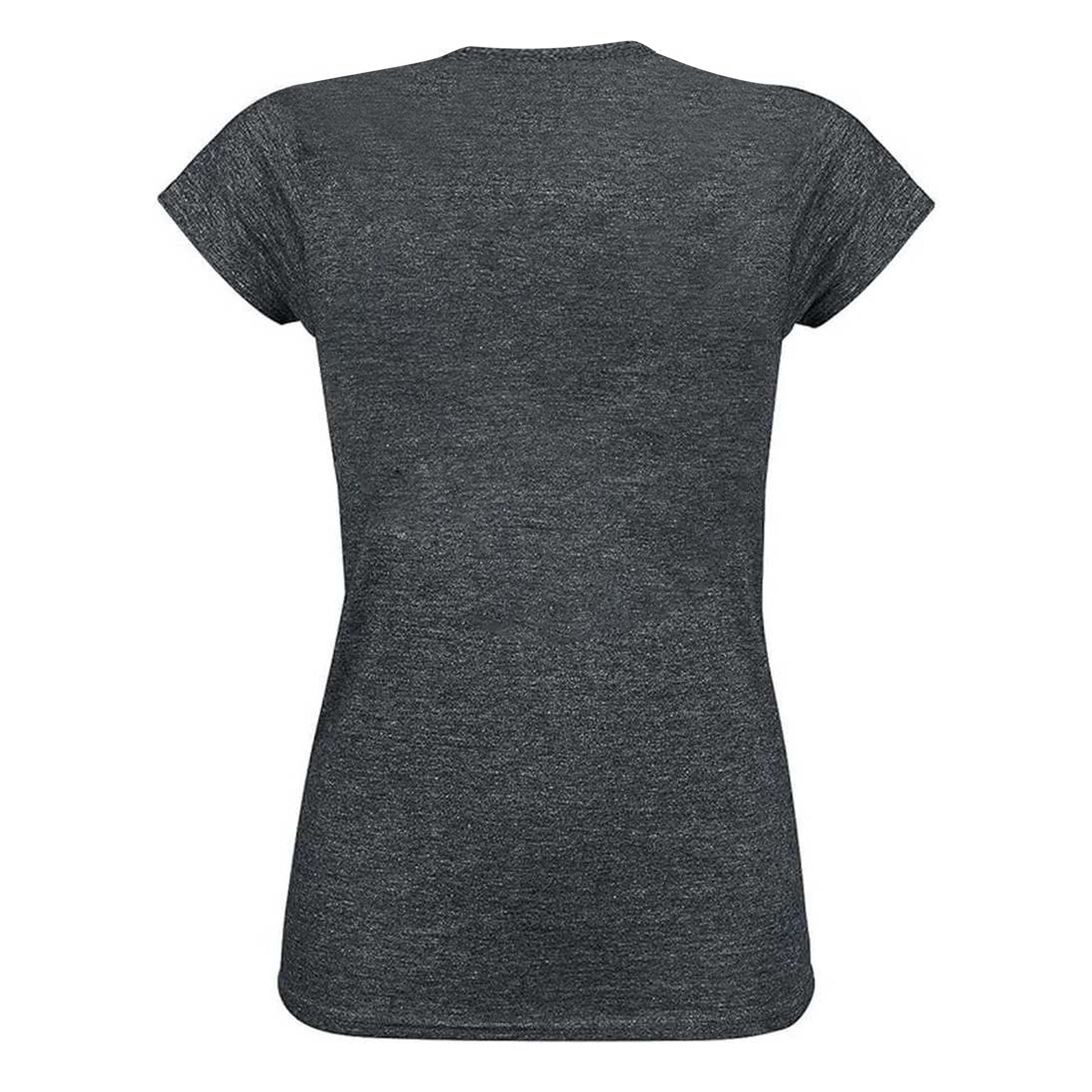 Dark Grey Heather - Back - Harry Potter Womens-Ladies Hogwarts Owl Post Fitted T-Shirt