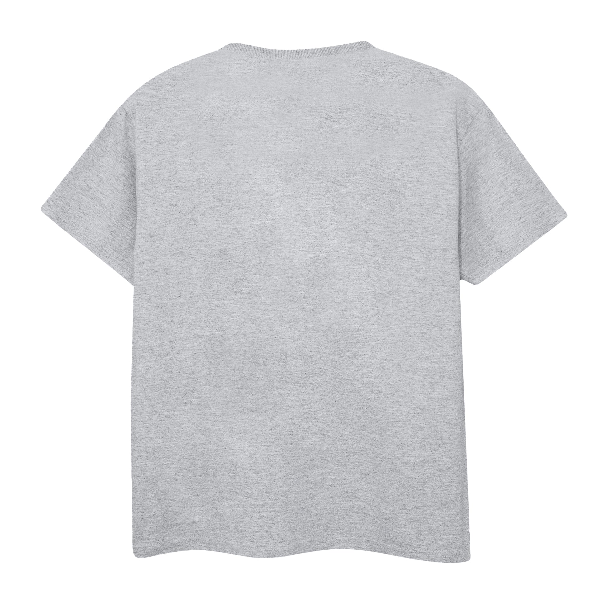 Heather Grey - Back - Super Mario Childrens-Kids Rawr Bowser T-Shirt
