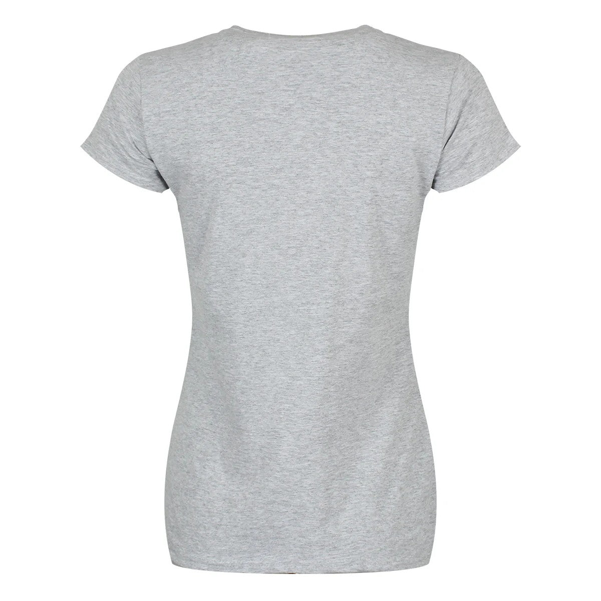 Heather Grey - Back - Star Wars Mandalorian Womens-Ladies Child Sketch Fitted T-Shirt
