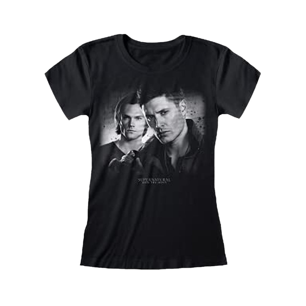 Black - Front - Supernatural Unisex Adult Photograph T-Shirt