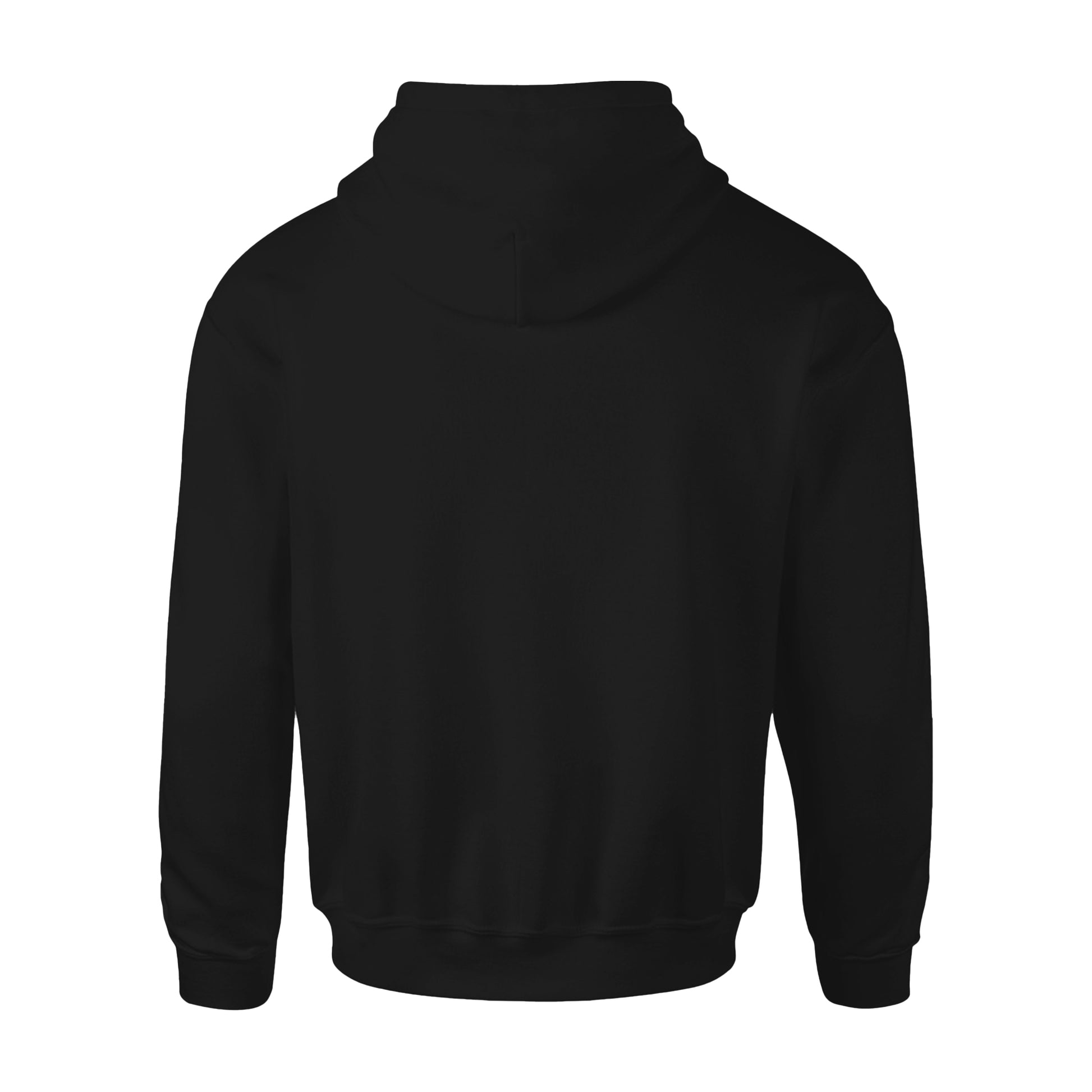 Black - Back - Harry Potter Unisex Adult Hufflepuff Distressed Pullover Hoodie