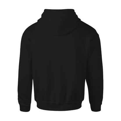 Black - Back - Harry Potter Unisex Adult Hufflepuff Distressed Pullover Hoodie