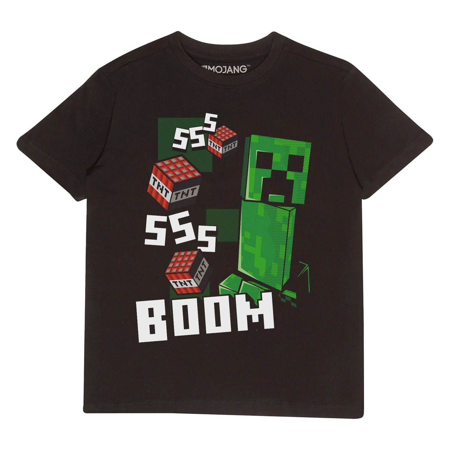 Black - Front - Minecraft Childrens-Kids Like A Boss T-Shirt
