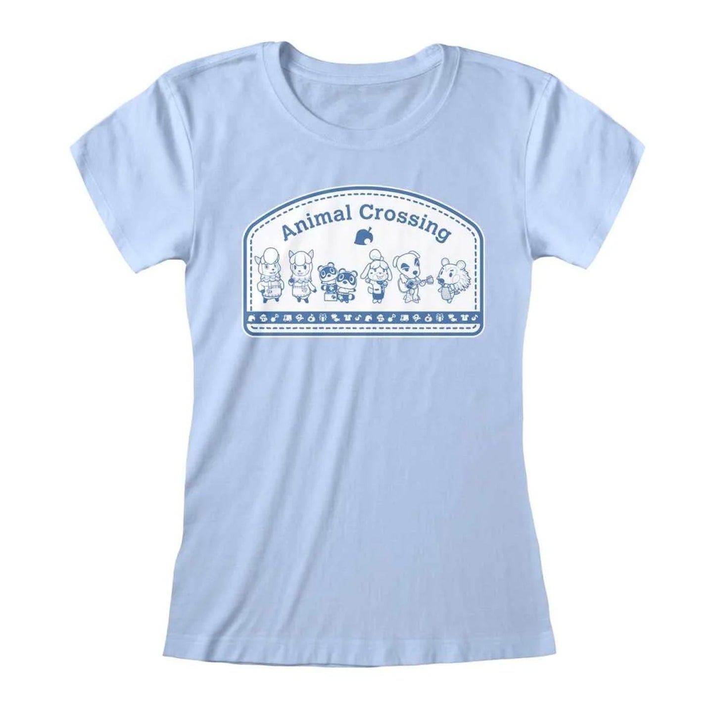 Sky Blue - Front - Animal Crossing Womens-Ladies Timmy & Tommy Fitted T-Shirt