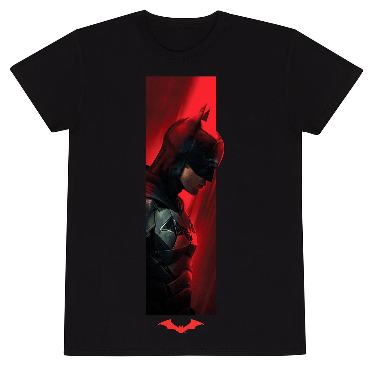 Black - Front - Batman Unisex Adult Strip T-Shirt