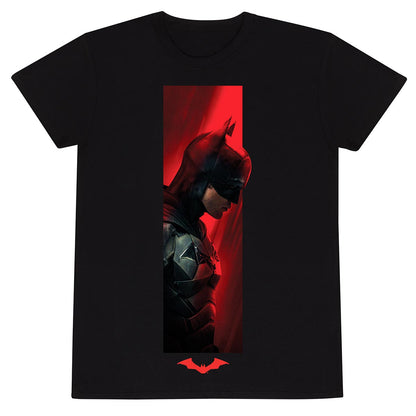 Black - Front - Batman Unisex Adult Strip T-Shirt