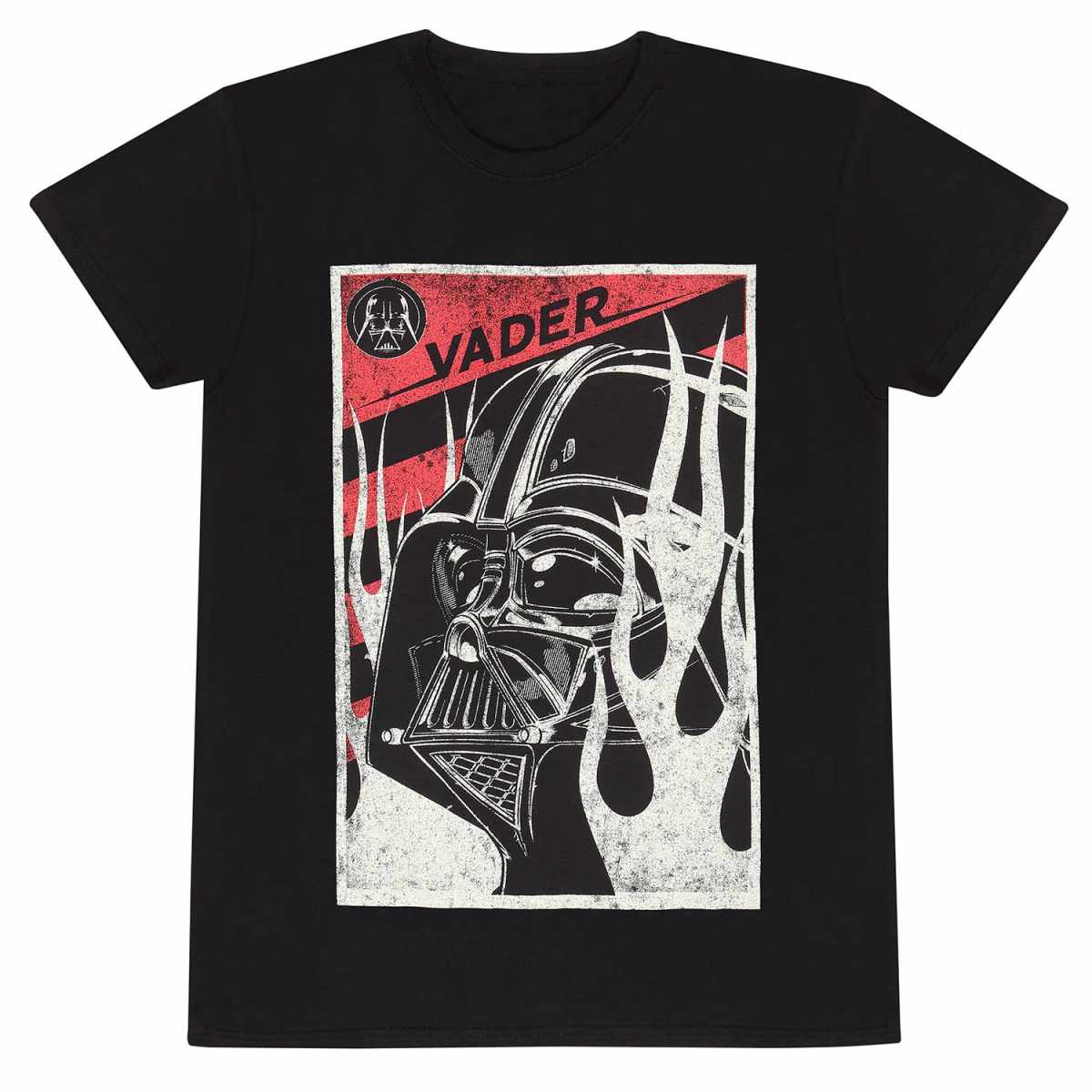 Black - Front - Star Wars Unisex Adult Darth Vader Frame T-Shirt