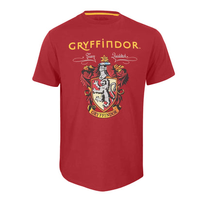 Maroon - Front - Harry Potter Unisex Adult Gryffindor T-Shirt
