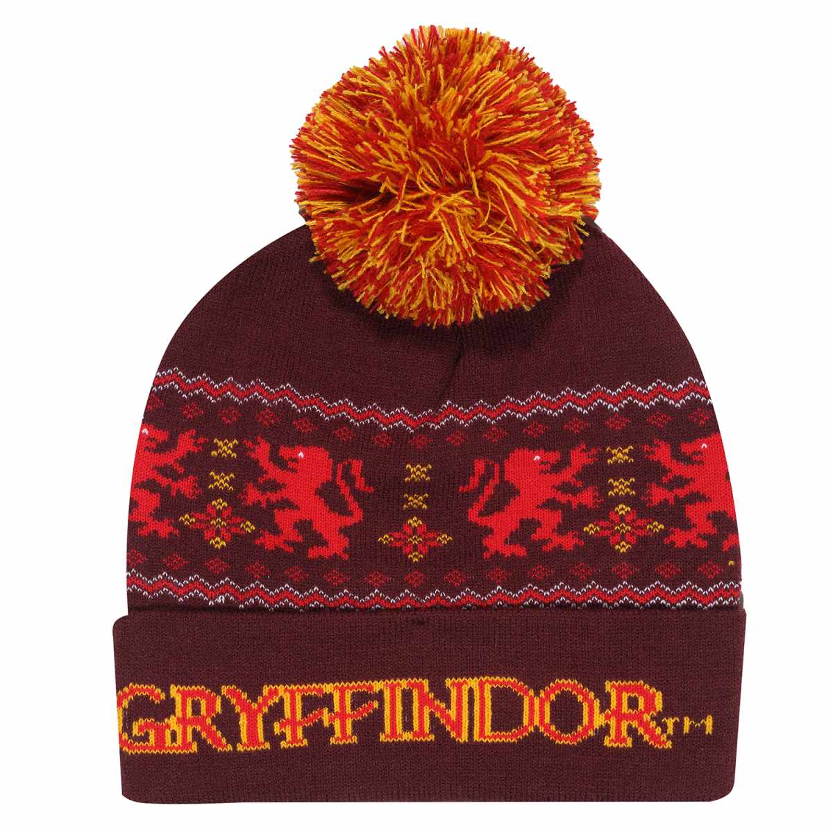 Red - Front - Harry Potter Unisex Adult Snow Gryffindor Beanie