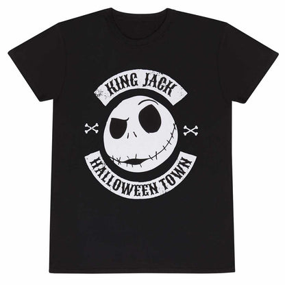 Black - Front - The Nightmare Before Christmas Womens-Ladies Jack Skellington Crest Fitted T-Shirt