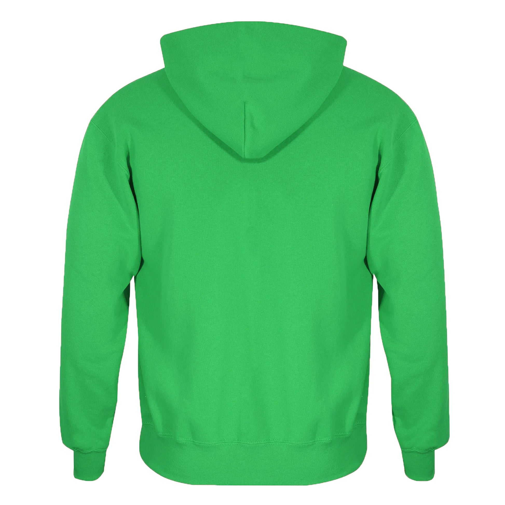 Green - Back - Super Mario Childrens-Kids Luigi Badge Hoodie