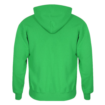 Green - Back - Super Mario Childrens-Kids Luigi Badge Hoodie