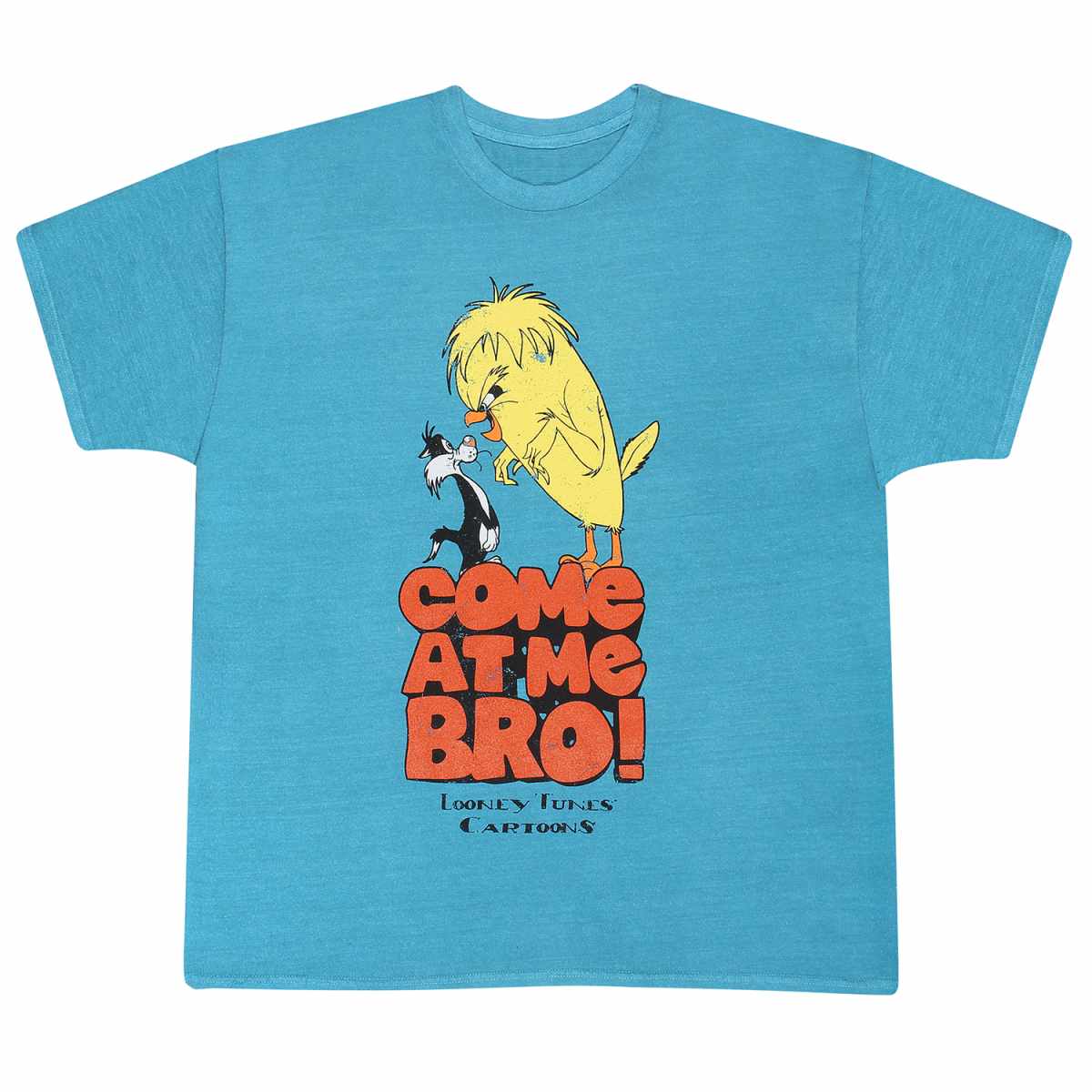 Blue - Front - Looney Tunes Unisex Adult Come At Me Bro T-Shirt