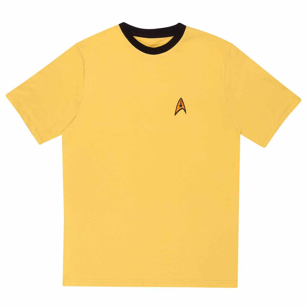 Yellow - Front - Star Trek Unisex Adult Command Uniform T-Shirt
