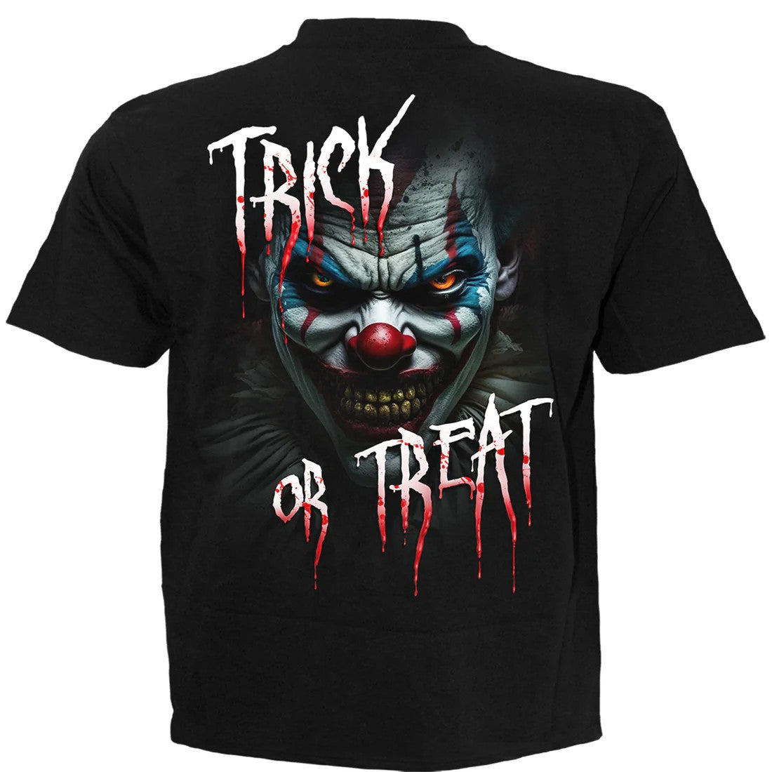 Black - Back - Spiral Direct Unisex Adult Trick Or Treat Short-Sleeved T-Shirt