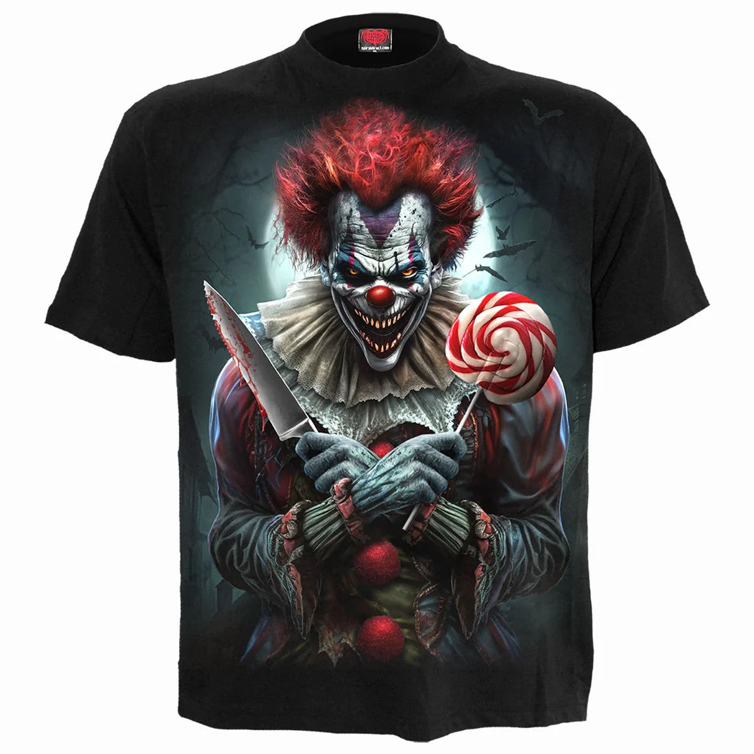 Black - Front - Spiral Direct Unisex Adult Trick Or Treat Short-Sleeved T-Shirt