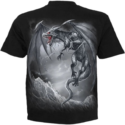 Black - Back - Spiral Direct Unisex Adult Dragon´s Cry Short-Sleeved T-Shirt