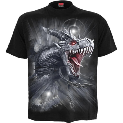 Black - Front - Spiral Direct Unisex Adult Dragon´s Cry Short-Sleeved T-Shirt