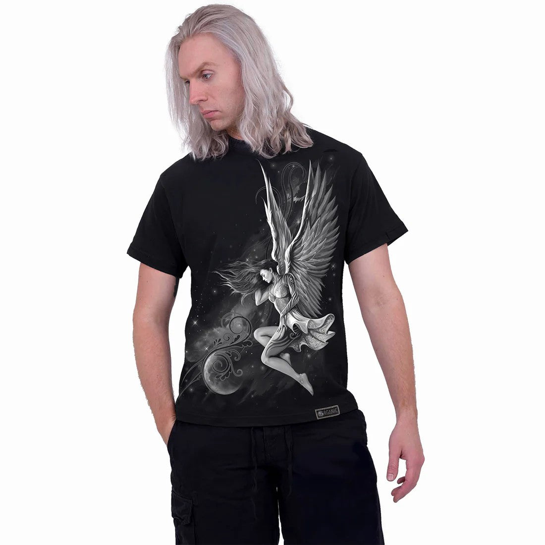 Black - Side - Spiral Direct Unisex Adult Lucid Dreams Short-Sleeved T-Shirt