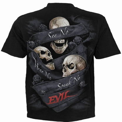 Black - Back - Spiral Direct Unisex Adult See No Evil Short-Sleeved T-Shirt