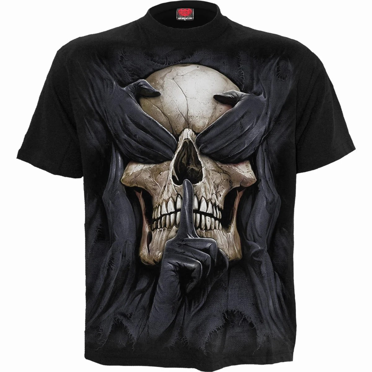 Black - Front - Spiral Direct Unisex Adult See No Evil Short-Sleeved T-Shirt