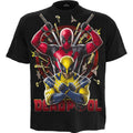 Black-Multicoloured - Front - Deadpool & Wolverine Unisex Adult Bullseye T-Shirt