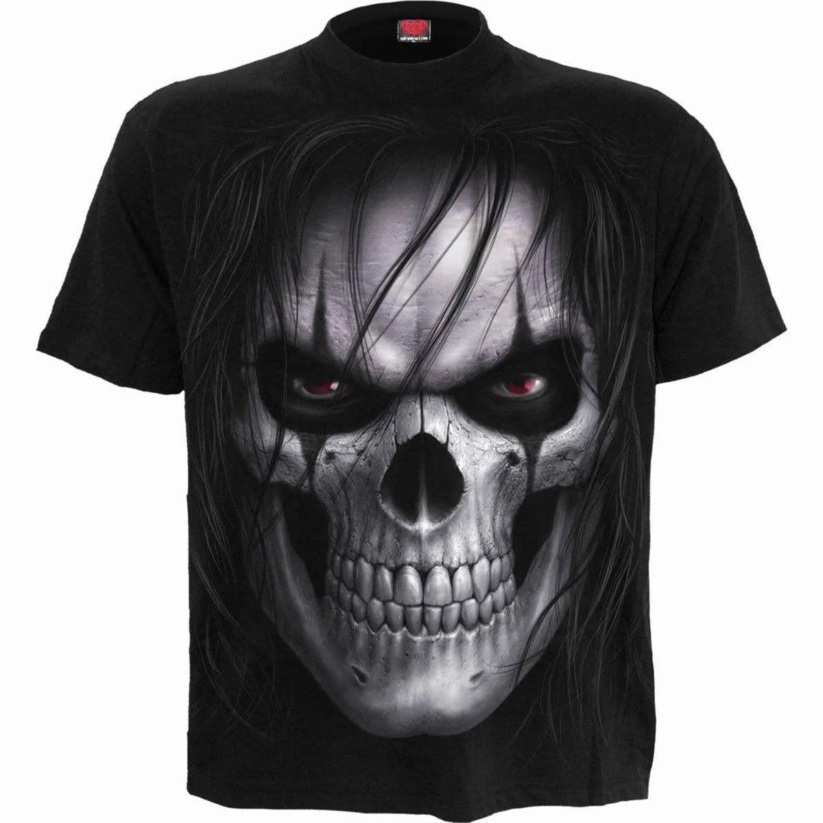 Black - Front - Spiral Direct Unisex Adult Night Stalker T-Shirt
