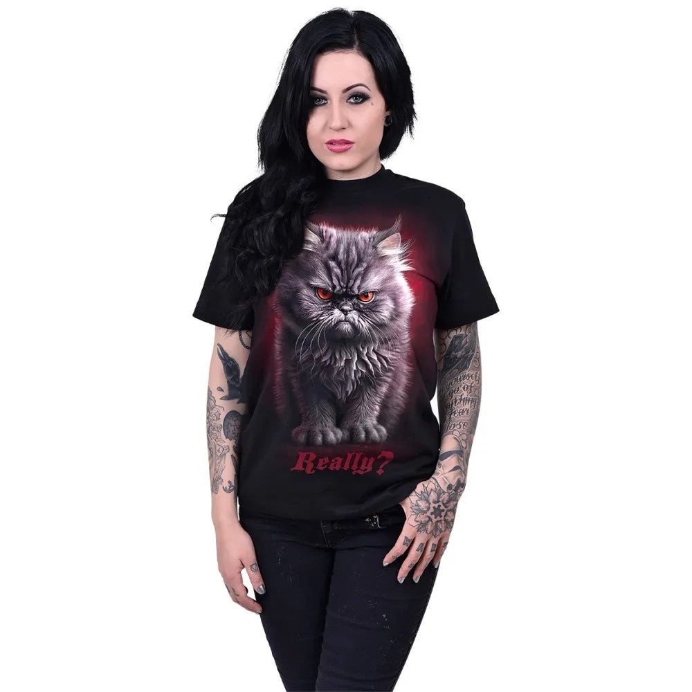 Black - Back - Spiral Direct Unisex Adult Anger Management T-Shirt