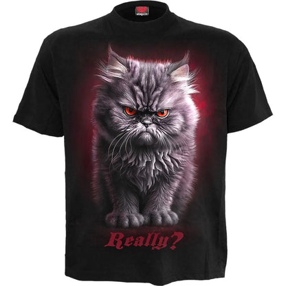 Black - Front - Spiral Direct Unisex Adult Anger Management T-Shirt