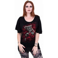 Black - Back - Spiral Direct Womens-Ladies Bed Of Roses Top